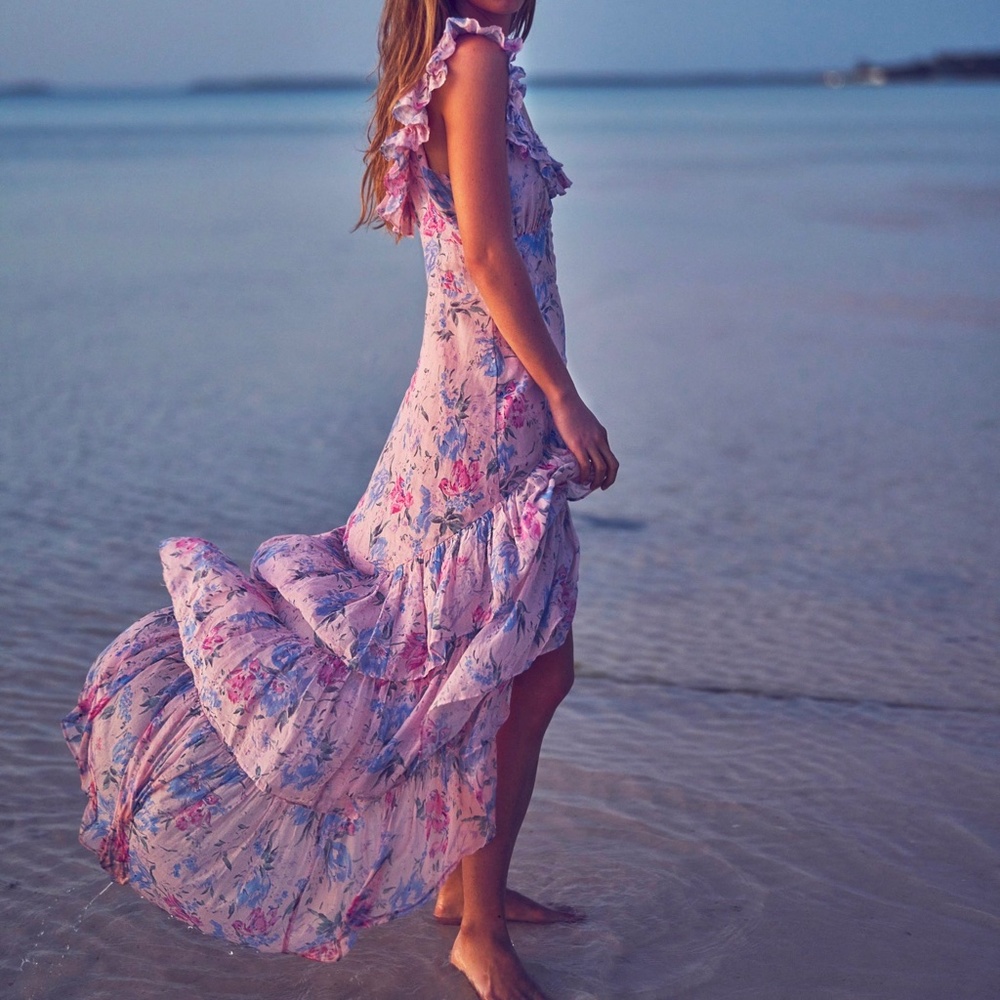 LoveShackFancy Cotton Silk Blend Winslow Dress